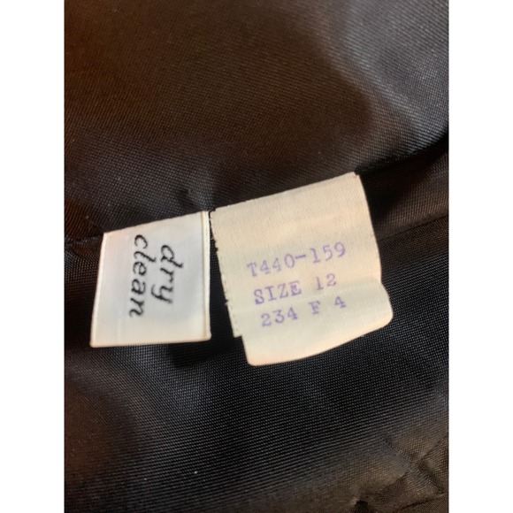 Vintage Pendleton Wool Blazer Jacket Black Size 12 Single Breasted Button Blazer - Picture 4 of 8